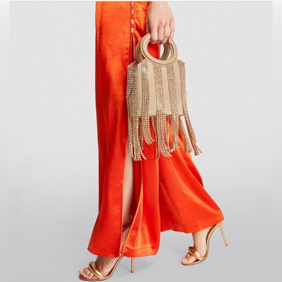 Cult Gaia Taryn Embellished Top Handle Bag in Sand Dollar - Picture 6 of 10